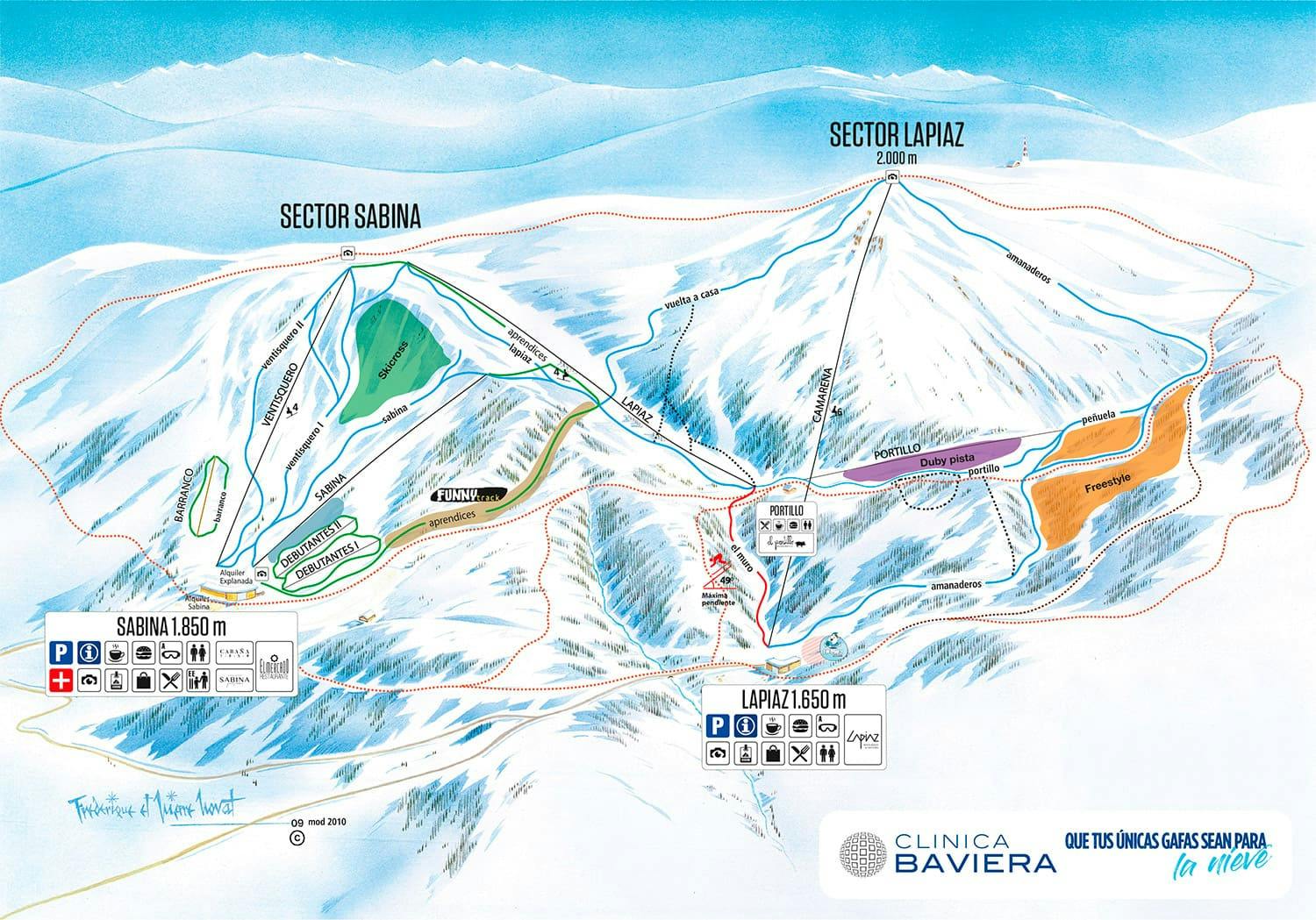 Copitos de Nieve - Estaciones de esquí, ski, snowboard - Mapa de la estación Javalambre
