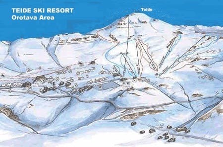 Copitos de Nieve - Estaciones de esquí, ski, snowboard - Mapa de la estación Teide Ski Resort